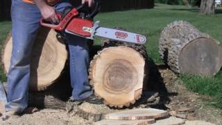 Dolmar 421 Chainsaw Ported 325 Carlton Chisel Chain 7Pin Rim [upl. by Gautier869]