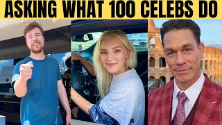 I Asked 100 Celebrities What They Do For A Living Daniel Mac Compilation [upl. by Cordey]