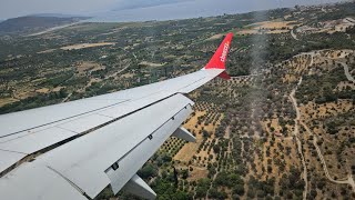 Corendon Boeing 737MAX 9 landing at Samos [upl. by Natfa]