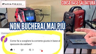 💯💥Come impostare la corrente Ampere e spessore elettrodo nella saldatura trucco principiante [upl. by Bride]