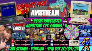 AMSTRAD CPC ⚡️AMSTREAM 🕹️ Your Favourite Amstrad CPC Games 4❤️⭐️ Community Night 4  Quiz ⭐️🕹️ [upl. by Chadburn654]