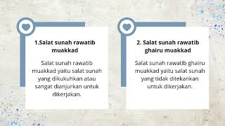 Salat Sunah Rawatib Qobliyah dan Badiyah [upl. by Orazio358]