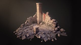 Sculpting a Stylized Game Environment in ZBrush  Now Available  Pluralsight [upl. by Britte]