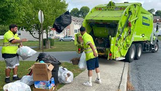 Pennsylvania Garbage Trucks In Action [upl. by Barna677]