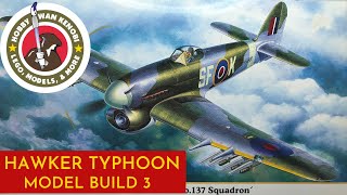 Plastic Scale Model Build  Hasegawa Hawker Typhoon 148  Part 3 Construction 4K [upl. by Etheline]