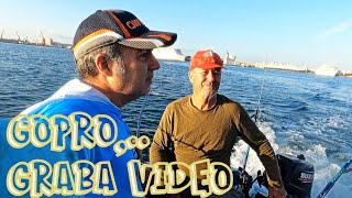 PESCA DESDE NEUMÁTICA OZEAM 300 EN BAHÍA DE CÁDIZ SEPTIEMBRE [upl. by Wsan684]