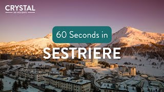 60 seconds in Sestriere Italy  Crystal Ski Holidays [upl. by Eatnuahc]