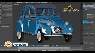 Modéliser Une Voiture 2CV Citroën A Z Tutoriel SVM6 N°109 Point Peaufinage [upl. by Muhcon]