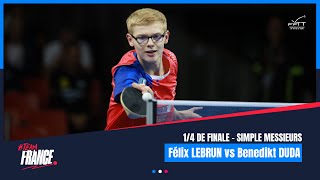 Félix LEBRUN vs Benedikt DUDA  14 finale  LINZ 2024 [upl. by Ayaj]