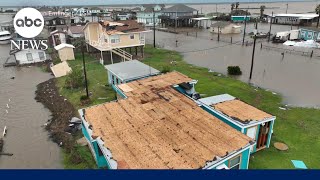 Tropical Storm Beryl inundates Houston area with 5 to 9 inches of rain [upl. by Nedry]