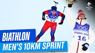 Biathlon  Mens 10km Sprint  Full Replay  Beijing2022 [upl. by Lindsey]