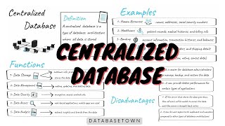 Centralized Database Examples Advantages and Disadvantages [upl. by Anyela629]