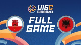 Group Phase  Gibraltar v Albania  Full Basketball Game  FIBA U16 Womens EuroBasket 2024 Div C [upl. by Nolahp196]