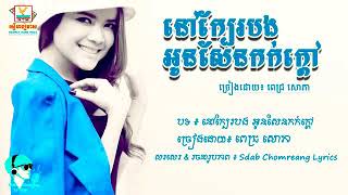 ពិរាេះណាស់quotនៅក្បែរបងអូនសែនកក់ក្តៅquotRHM vol 451 pich Sophea LYRICS VIDEO [upl. by Parik312]