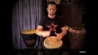 Djembe patterns for beginners  Patterns 1 to 6 [upl. by Veronica]