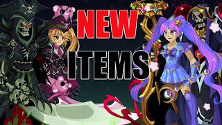 AQW New Necromancer Naval  More TLAPD Items 2024  Sailor Moon Set  Noxus Undead Gear And More [upl. by Hadeis587]