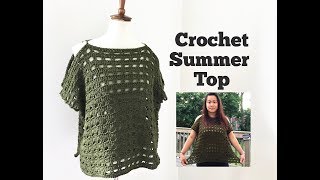 How to Crochet Easy Summer Top [upl. by Hoffmann]