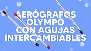 Aerógrafos OLYMPO doble acción con agujas intercambiables [upl. by Rogerio]