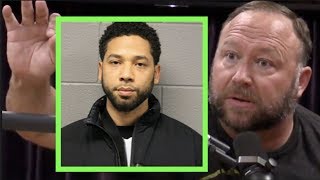 Alex Jones on Jussie Smollett  Joe Rogan [upl. by Darnok192]