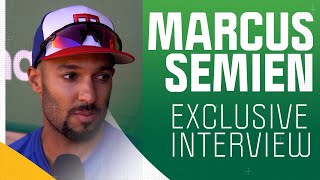 Marcus Semien reflects on time with As as he returns to Coliseum a World Series champion  NBCSCA [upl. by Ibor]