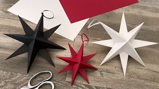 3D Star Ornament  Paper Craft Ideas [upl. by Mclaughlin924]