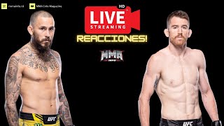 UFC EN VIVO MARLON CHITO VERA VS CORY SANDHAGEN REACCIONES UFC [upl. by Attennaej]