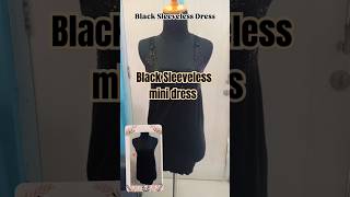 Black Sleeveless Dress shorts shortsvideo fashion [upl. by Gillie]