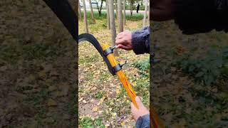 I didnt expect that a sickle can also be used to prune branches Scythe Agricultural sickle [upl. by Myrt]