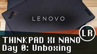 Lenovo ThinkPad X1 Nano Black WeaveTouch Day 0 Unboxing [upl. by Ahsyia349]