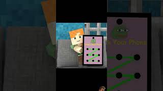 Whose phone unlock code will you choose minecraft funny minecraftmemes memes games robloxmeme [upl. by Netloc]