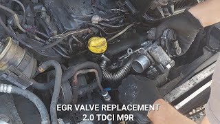 Vivaro Trafic Primastar EGR replacement on 20 TDCI M9R engine [upl. by Vandyke]