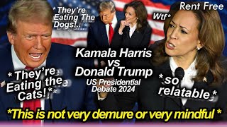 donald trump and kamala harris debate was so UNHINGED 😂🫠 biggest fails lies amp funniest highlights [upl. by Ahseital23]