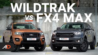 Ford Ranger Wildtrak vs Ford Ranger FX4 Max Review  Behind a Desk Comparo [upl. by Ainot]