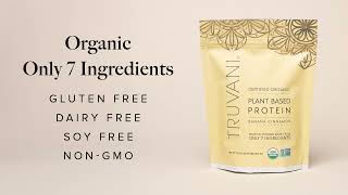 Truvanis Banana Cinnamon Flavored Plant Based Protein [upl. by Entsirhc]