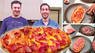 We make PeinirliPizza with bacon ft PanosDentTube [upl. by Nyasuh]