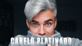 CABELO MASCULINO PLATINADO  DO PRETO AO CINZA COMO FAZER  gutierreoficial [upl. by Ayekan]