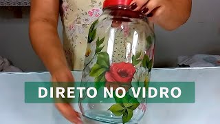 APROVADO Guardanapo direto no Vidro  DIY [upl. by Louanne]