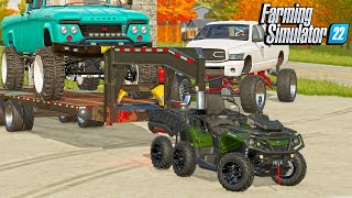 6X6 ATV vs FULLY LOADED GOOSENCK TRAILER [upl. by Gothurd951]