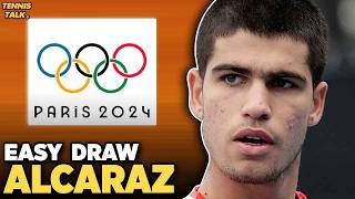 Djokovic Nadal Clash  Alcaraz Easy Draw at Olympics 2024  Tennis News [upl. by Aynatahs128]