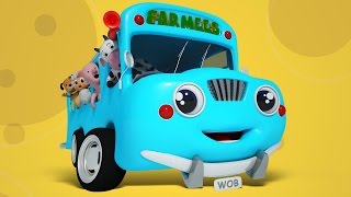 Wheels On The Bus  Nursery Rhymes For Kids  Songs For Baby And Childrens by Farmees [upl. by Oleta]