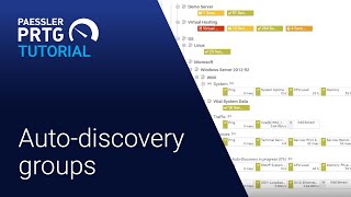PRTG Tutorial  How to Use AutoDiscovery Groups [upl. by Roderica378]