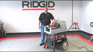 RIDGID 535A Threading Machine [upl. by Aleemaj492]