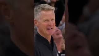 Jonathan Kuminga even had Steve Kerr making faces on this one 🤣 shorts [upl. by Ilaire]