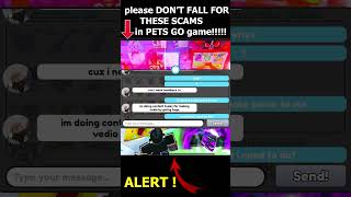 DON’T FALL FOR THESE SCAMS in PETS GO GAME shorts petsgo roblox [upl. by Eelhsa]