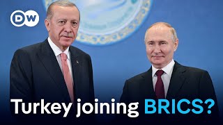 Why Turkey seeks to become first NATO member in BRICS  DW News [upl. by Akirej]