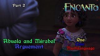 Encanto  Abuela and Mirabel Argument OneLine Multilanguage  Part 2 [upl. by Ellenej]