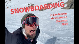 Snowboarding in San Martin de los Andes Chapelco 🏂🏔☀️ [upl. by Ahmad]