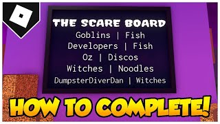 DAY 2 How to COMPLETE THE SCARE BOARD in WACKY WIZARDS  HALLOWEEN UPDATE ROBLOX [upl. by Aihcila]