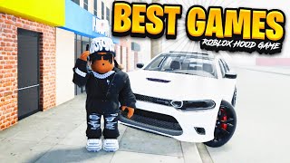 TOP 5 BEST ROBLOX HOOD GAMES FOR PLAYSTATION ROBLOX MOBILE AND PC [upl. by Netsreik]