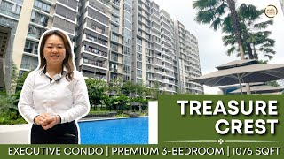 Singapore Condo Property Home Tour  Treasure Crest  Executive Condo  3 Bedroom 1076 sqft by Dione [upl. by Asilak]